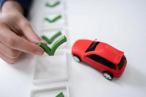 Human Hand Placing Check Mark Icon Puzzle Stock Photos