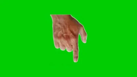 Human hand pointer arrow bottom side. Technology and Internet icons Stock Footage 169374569