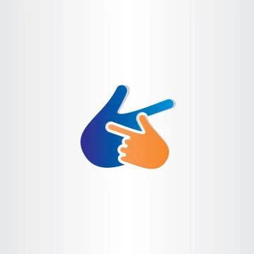 Human hand pointer icon vector Illustrazione stock