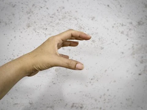 Human hand reaching for catch something in the air.body language Stock-Fotos