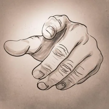 Human hand sign Stock Illustration