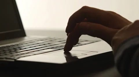A human hand touches on a touch screen Vídeo Stock 60742742