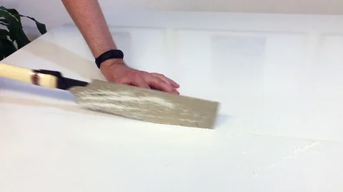 Human hand using hand saw Stock Footage 75902714