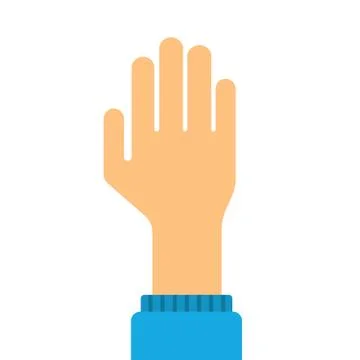 Human hand vector flat isolated Stock Illustration