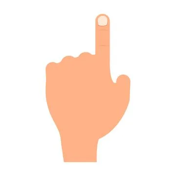 Human hand vector person icon illustration isolated white. Thumb human hand s Stock Illustration