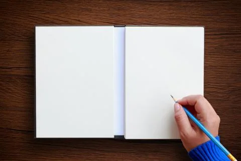 Human hand writing Stock Photos