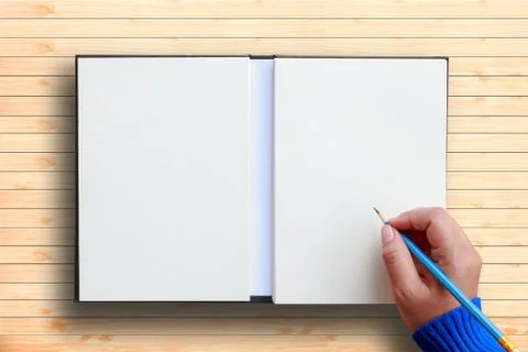 Human hand writing Stock Photos