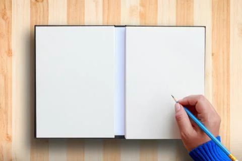 Human hand writing Stock Photos