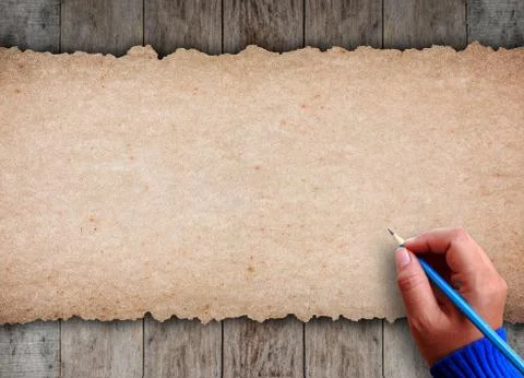 Human hand writing Stock Photos