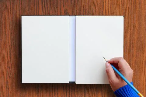 Human hand writing Stock Photos