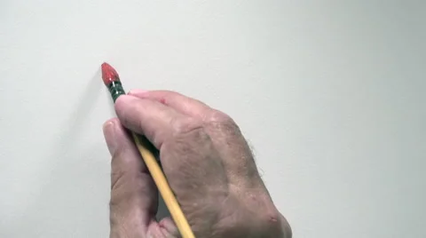 Human hand writing word "HELP" with red gouache Stock-Footage 54077272