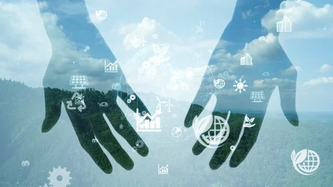 Human hands and environmental concept. Stock Footage 127563099