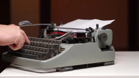 Human hands are typing a document on an ... | Stock Video | Pond5