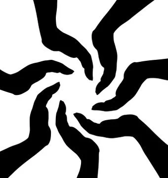 Human hands Illustrazione stock