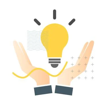 Human Hands Nurture Creative Idea - Stock Icon Stock Illustration