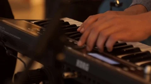 Human hands playing the piano Stock-Footage 69887262