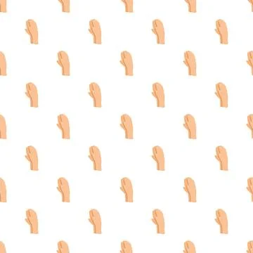 Human hands praying together repeating pattern spirituality 库存插图
