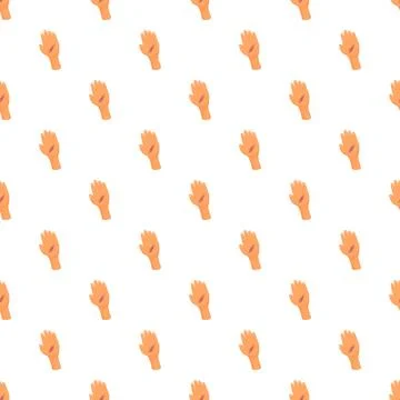 Human hands with scratches seamless pattern Stock Illustration