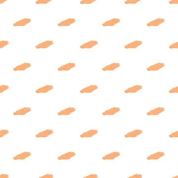 Human hands seamless pattern creating repeating texture Stock Illustration