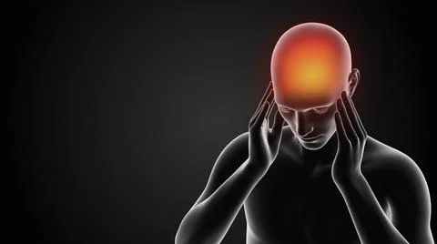 Human having pain in head イラスト素材