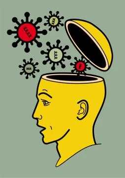 Human head 45 Stock Illustration