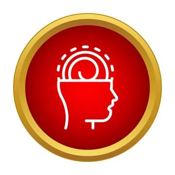 Human head brainstorming creative ideas thinking process イラスト素材
