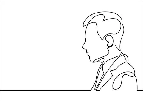 Human head, businessman avatar Stock-Illustration
