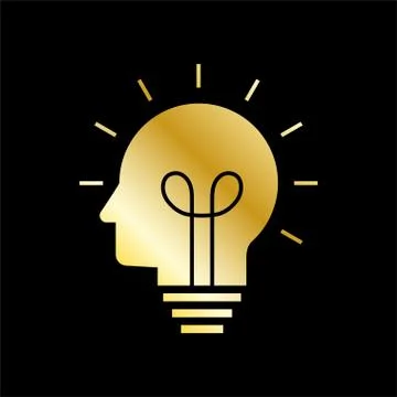 Human head creating a new idea. Creative Idea. vector. EPS 10. 스톡 일러스트