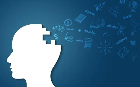 Human head creative idea icon. spark success in business. creative idea. isol Stock Illustration