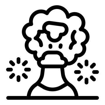 Human head exploding with ideas and creativity イラスト素材