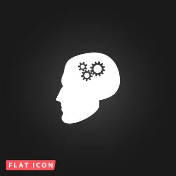 Human head gear hybrid knowledge Stock Illustration