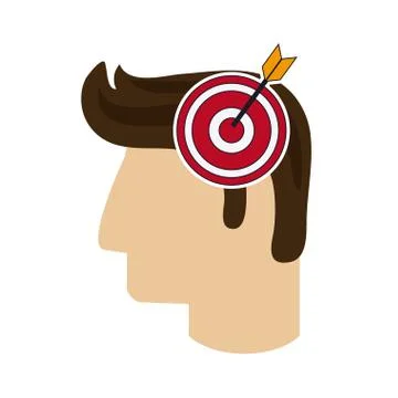 Human head icon. Thinking design. Vector graphic Stock Illustration