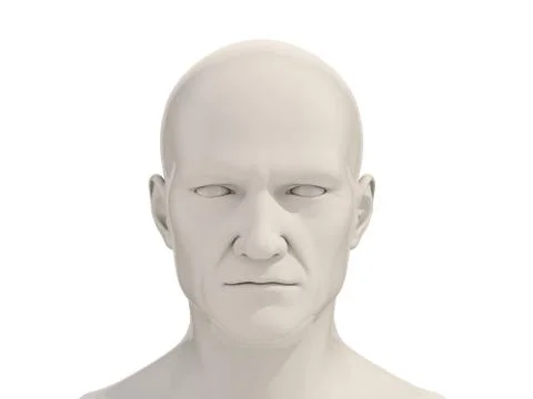 Human head isolated Stock Illustration