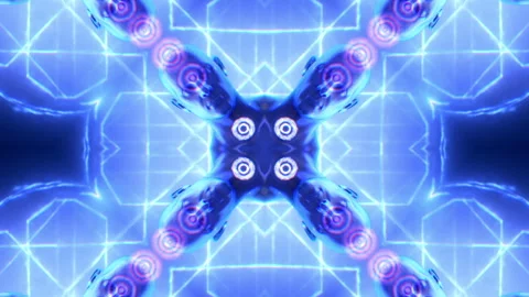 Human Head Kaleidoscope Stock Footage 262760304