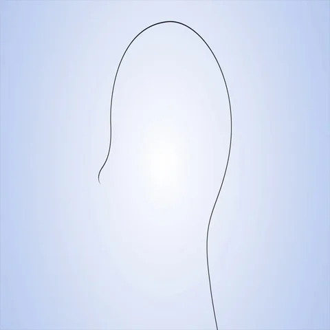 Human head with light bulb in mind Stock Footage 69696360