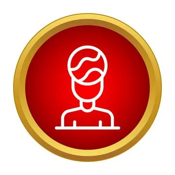 Human head mind thinking process modern icon illustration Illustrazione stock