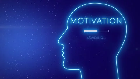Human Head With Motivational Mindset. Motivation As Key To Success. Stock Footage 287408705