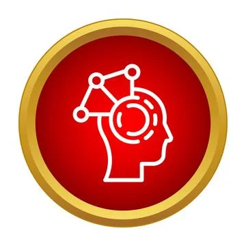 Human head with network connections showing intelligence processing Illustrazione stock