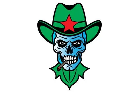 Human head skulls, vector illustration. Stock Illustration