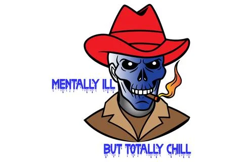 Human head skulls, vector illustration Stock Illustration