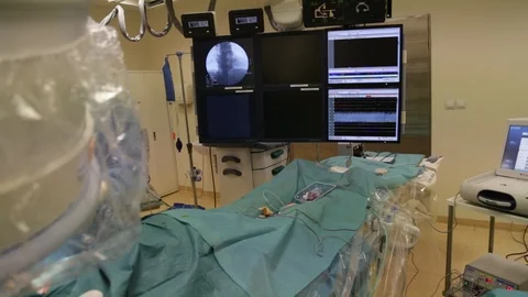 Human head surgery Stock Footage 95635901