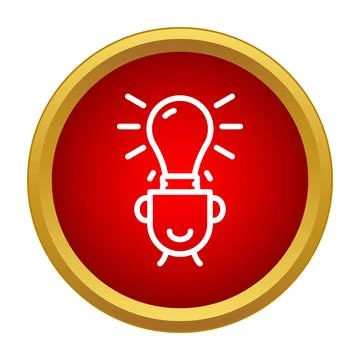 Human head transforming into glowing light bulb idea イラスト素材
