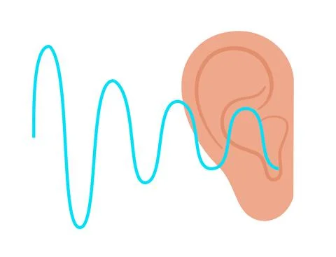 Human hearing icon Stock Illustration