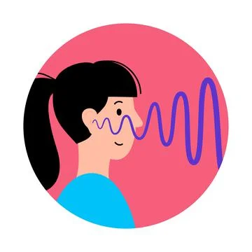 Human hearing icon イラスト素材