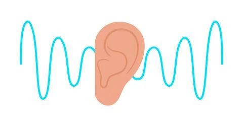 Human hearing icon Stock Illustration