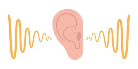 Human hearing icon Stock Illustration