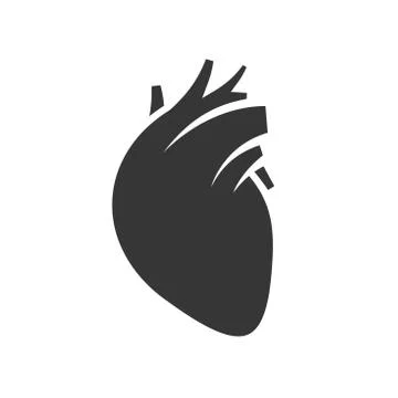 Human Heart Icon 库存插图