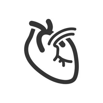 Human Heart Icon Stock Illustration