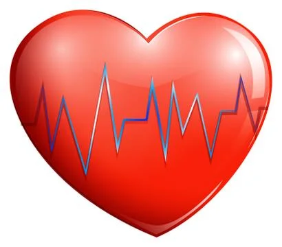A human heart Stockillustratie