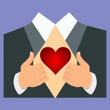 Human heart Stock Illustration